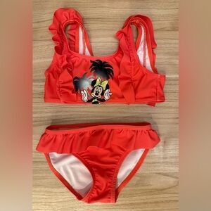 Disney Minnie Mouse Red and White Bikini Swim Suit